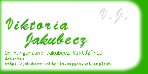 viktoria jakubecz business card